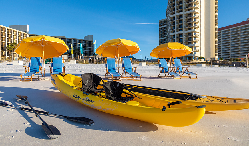 kayak on the beach