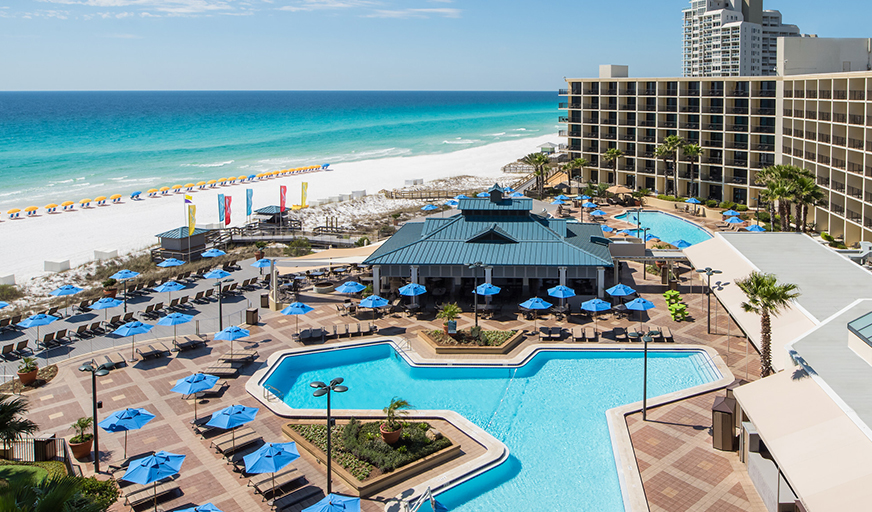 balcony view of a Miramar Beach Resort