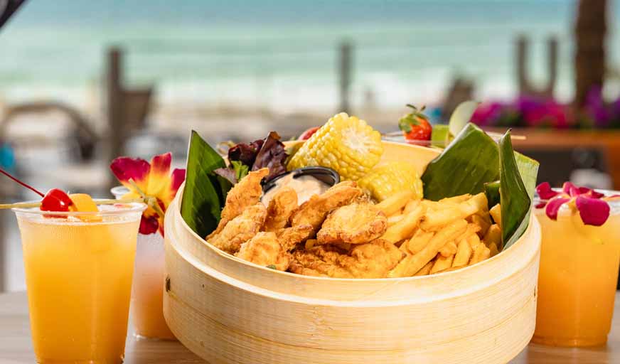 Chicken fingers from Barefoots Bar & Grill in Destin, Florida